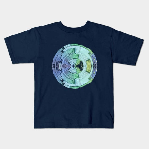 Metallic circle Kids T-Shirt by Againstallodds68